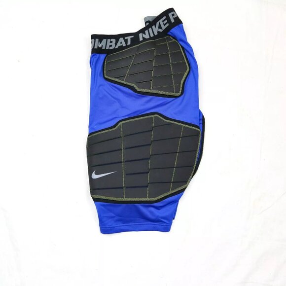 NIKE Pro Hyperstrong Padded Basketball Shorts Blue 2XL 629891-493 Team duke uk - Picture 4 of 6